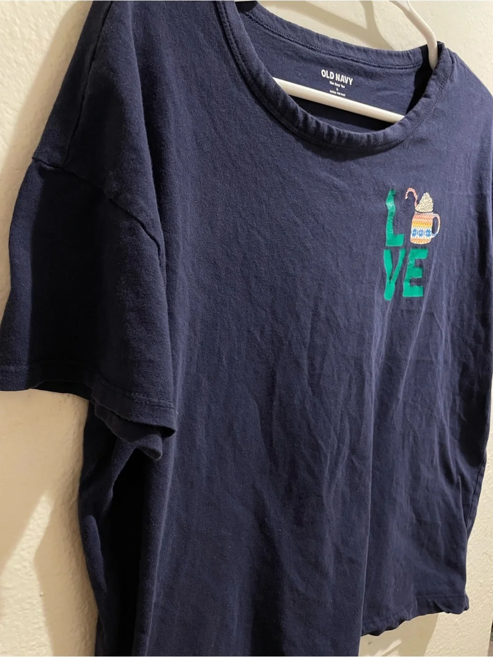 ☕️ Old Navy Coziest Cocoa Love Holiday Tee L 🎄